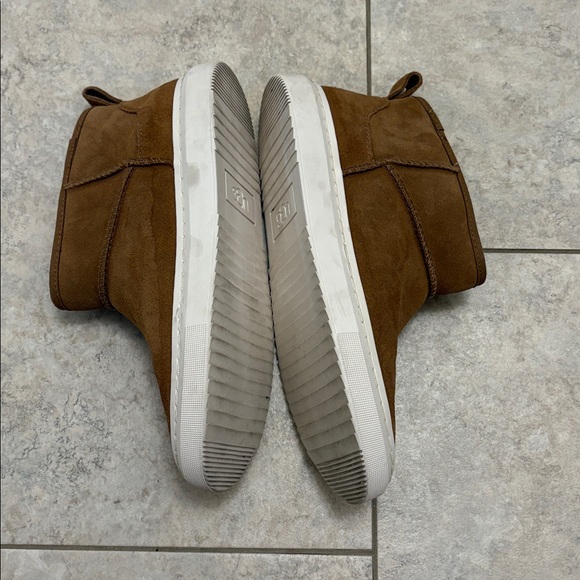 UGG Brown Suede Ankle Boots with Fur Lining - Picture 2 of 16